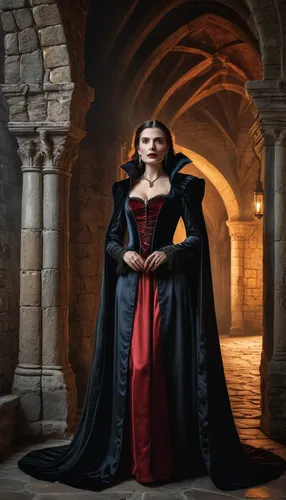 gothic portrait,imperial coat,dracula,vampire woman,queen of hearts,gothic fashion,gothic woman,iulia hasdeu castle,vampire lady,medieval,girl in a historic way,ball gown,regal,cepora judith,count,vestment,soprano,rosella,gothic dress,catarina,Photography,General,Natural