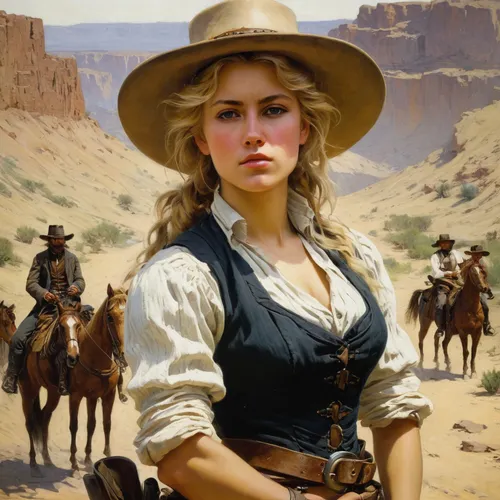 western riding,western,western film,american frontier,woman of straw,the hat of the woman,horse herder,wild west,blonde woman,western pleasure,cowgirls,cowgirl,stagecoach,the hat-female,drover,girl in a historic way,woman's hat,palomino,reining,countrygirl,Art,Classical Oil Painting,Classical Oil Painting 32