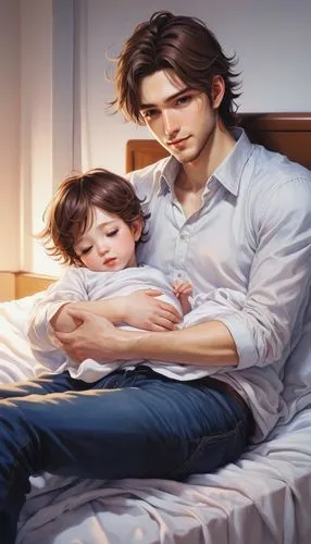 father with child,david-lily,robert harbeck,capricorn mother and child,father-son,parent child,father's love,dad and son,lily family,father and son,father son,mother and father,parents with children,child protection,father,child is sitting,young couple,rose family,fatherhood,boy's room picture,Conceptual Art,Daily,Daily 14