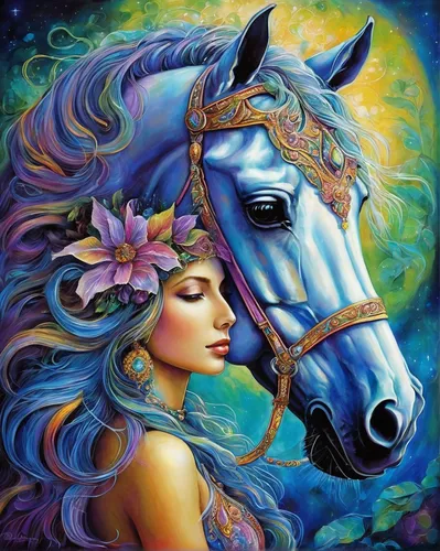 Fantasy art painting josephine wall art for your wallpaper josephine wall fantasy painting horse voltagebd Image collections,unicorn art,equine,beautiful horses,colorful horse,dream horse,painted hors