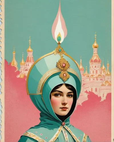 rem in arabian nights,miss circassian,vintage illustration,orientalism,orders of the russian empire,joan of arc,russian folk style,vintage art,russian doll,kremlin,vintage print,art deco woman,bellboy,archimandrite,art nouveau design,vintage post card,woman with ice-cream,cossacks,kokoshnik,vintage ilistration,Illustration,Japanese style,Japanese Style 08