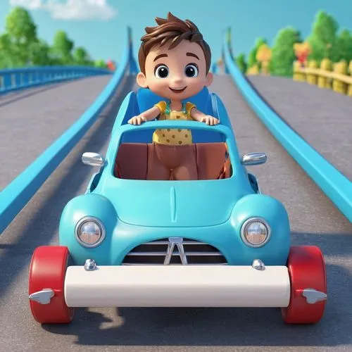 cartoon car,woody car,autopia,tidmouth,automobile racer,upin,caractacus,zamperla,running car,kachkar,speeding,fast car,car race,racing road,theodore,children's car,3d car model,car racing,driving car,driving a car,Unique,3D,3D Character