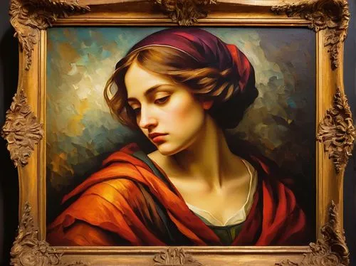 art nouveau frame,art deco frame,art deco woman,artemisia,art nouveau frames,portrait of a girl,emile vernon,bougereau,the prophet mary,the magdalene,vintage female portrait,cepora judith,dornodo,athena,copper frame,italian painter,mystical portrait of a girl,vintage art,young woman,portrait of a woman,Art,Artistic Painting,Artistic Painting 35