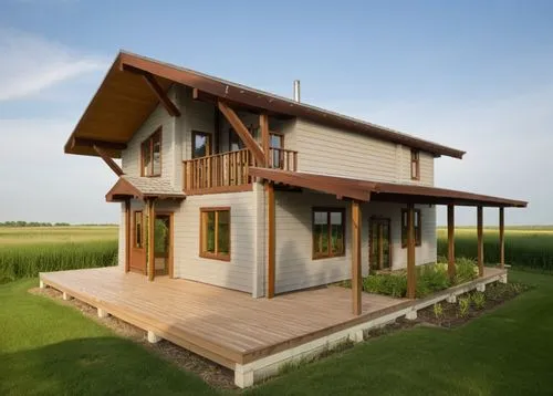 wooden house,stilt house,timber house,homebuilding,passivhaus,grass roof,Photography,General,Realistic