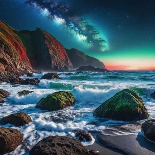 airglow,aurora australis,northen lights,northern lights,phytoplankton,nothern lights,Photography,General,Realistic