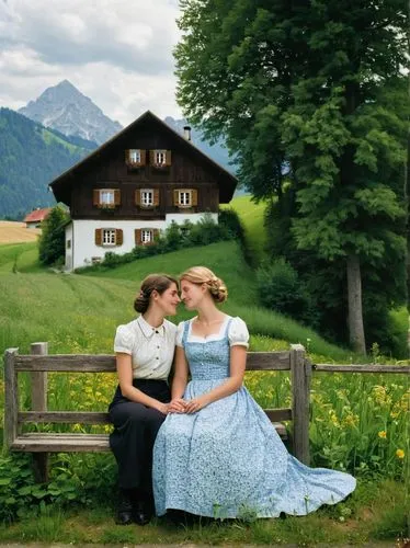 sound of music,dirndl,bavarian swabia,fraulein,austrians,austrian,Photography,Documentary Photography,Documentary Photography 07