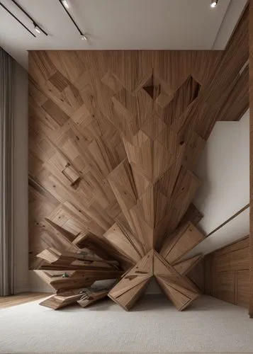 wooden wall,patterned wood decoration,room divider,wooden stairs,wooden stair railing,laminated wood,wood floor,wooden sauna,wood texture,wooden door,plywood,interior design,wood mirror,interior modern design,wooden floor,wooden planks,californian white oak,wood flooring,modern decor,timber house,Interior Design,Bedroom,Modern,Asian Modern