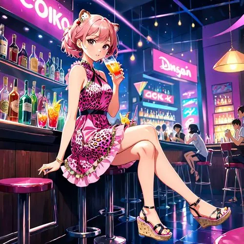 tokimeki,alisa,bartender,izakaya,barmaid,akiba,Anime,Anime,Realistic