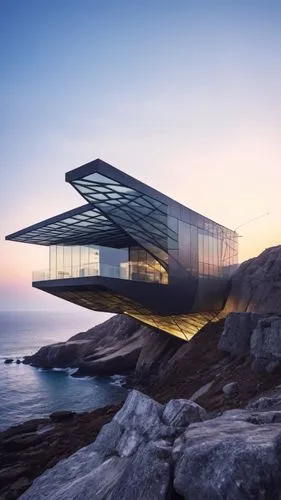 snohetta,cubic house,futuristic art museum,dunes house,futuristic architecture,cube house,bjarke,modern architecture,house of the sea,cantilevered,glass facade,glass building,cantilever,nuuk,norway coast,libeskind,malaparte,danish house,arkitekter,glass facades,Photography,General,Realistic