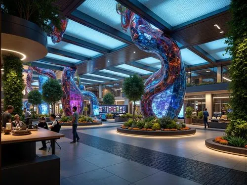 wintergarden,lobby,the dubai mall entrance,atriums,mco,riverwoods,hotel lobby,gaylord palms hotel,oakbrook,bluewater,central park mall,atrium,concourses,changi,westfields,rivercenter,galleria,innoventions,choctaw,concourse