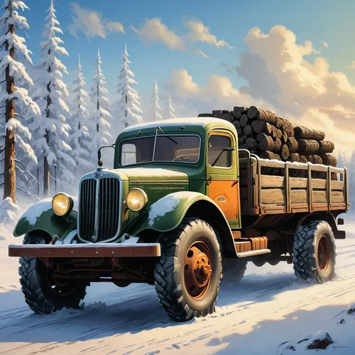 log truck,logging truck,ford cargo,christmas truck with tree,rust truck,christmas truck,ford truck,studebaker m series truck,kamaz,winter tires,gaz-53,long cargo truck,snowplow,studebaker e series truck,christmas pick up truck,snow plow,winter service,tractor trailer,retro chevrolet with christmas tree,ural-375d,Conceptual Art,Fantasy,Fantasy 28