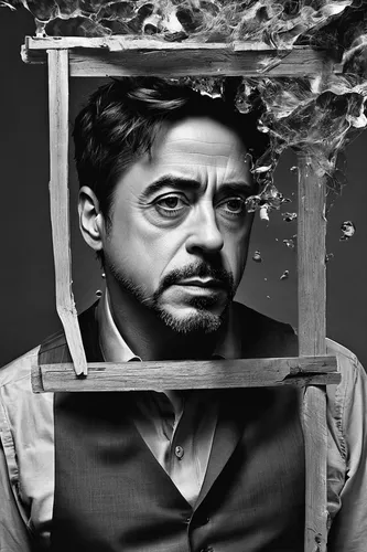 tony stark,fool cage,anton chekhov,cage,queen cage,cage bird,indian celebrity,tabriz,film actor,persian poet,actor,kabir,fawkes,analyze,photoshop manipulation,artistic portrait,photomontage,shashed glass,iron-man,dizi,Photography,Black and white photography,Black and White Photography 07