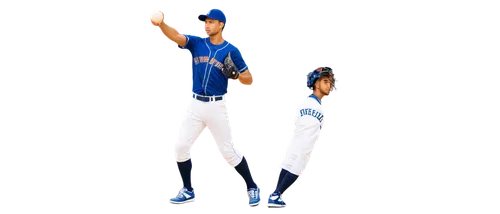 Male athlete, free spirit, baseball player, dynamic pose, throwing ball, wearing baseball uniform, white shirt, blue pants, baseball glove, sneakers, muscular arms, focused facial expression, afternoo