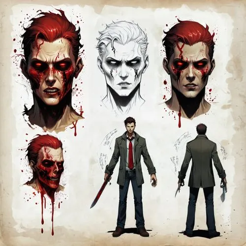 hellblazer,sparda,kiryu,dmc,dojima,constantine,Unique,Design,Character Design