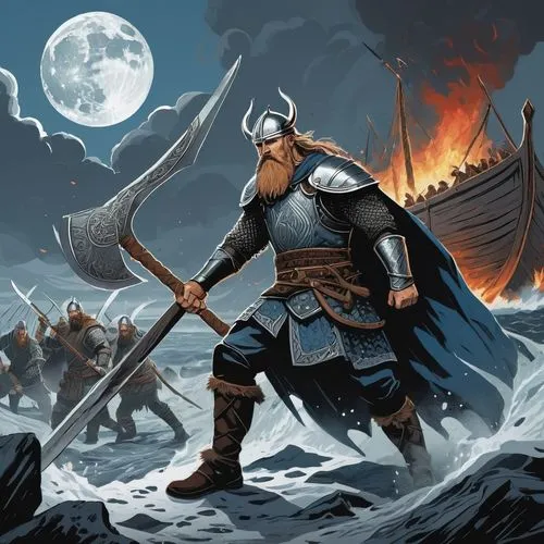 northmen,viking,norsemen,thorkild,vikingskipet,gimli,Illustration,Black and White,Black and White 12