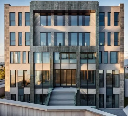 glass facade,rikshospitalet,architekten,appartment building,bocconi,modern building,Photography,General,Realistic