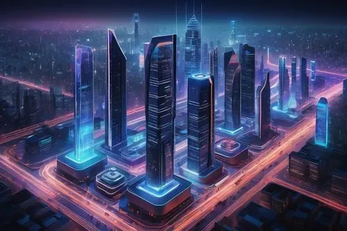 cybercity,cybertown,metropolis,cyberport,cityscape,microdistrict,megapolis,ctbuh,capcities,city blocks,city skyline,cityzen,citydev,city at night,coruscant,black city,city cities,fantasy city,tron,cities,Illustration,Paper based,Paper Based 07