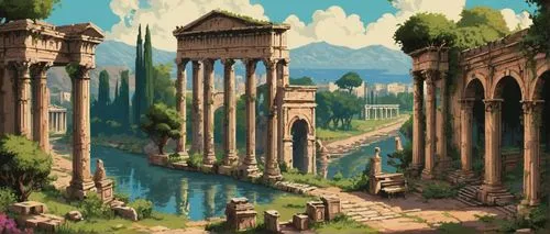 ancient city,ruins,roman columns,the ruins of the,pillars,citadels,necropolis,ancient buildings,roman ruins,the ancient world,themyscira,ancient ruins,philippopolis,aqueducts,artena,rivendell,delphi,mausoleum ruins,nicopolis,apolloni,Unique,Pixel,Pixel 04