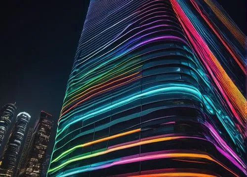 largest hotel in dubai,dubai marina,burj khalifa,dubai,guangzhou,colored lights,colorful light,dubai garden glow,dubia,escala,long exposure light,light trail,light art,tallest hotel dubai,burj,pc tower,light paint,lightwaves,electric tower,doha,Photography,Fashion Photography,Fashion Photography 17