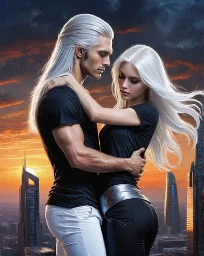 derivable,fantasy picture,salick,kizomba,supercouple,romantic scene,Conceptual Art,Fantasy,Fantasy 30