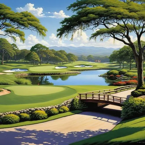 golf course background,golf landscape,golf resort,feng shui golf course,golfcourse,the golfcourse,golf course,the golf valley,landscape background,montgomerie,indian canyons golf resort,golf hole,japanese garden,golf courses,golfweb,usga,merion,the shoals course,japan landscape,cartoon video game background,Illustration,American Style,American Style 05