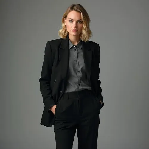 pantsuit,black suit,maxmara,dark suit,navy suit,black coat