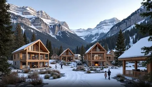 winter village,alpine village,mountain huts,chalet,santa's village,mountain village,mountain settlement,wooden houses,house in the mountains,log home,log cabin,christmas landscape,chalets,the cabin in the mountains,winter house,house in mountains,suiza,lodges,british columbia,ski resort