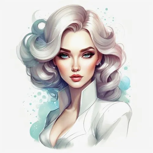 diana,white rose snow queen,janna,white lady,gardenias,blanca,Illustration,Realistic Fantasy,Realistic Fantasy 15