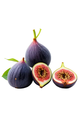 Fresh figs, multiple fruits, green skin, juicy pulp, sweet aroma, rounded shape, stem attached, glossy surface, soft lighting, close-up shot, shallow depth of field, warm color tone, 3/4 composition, 