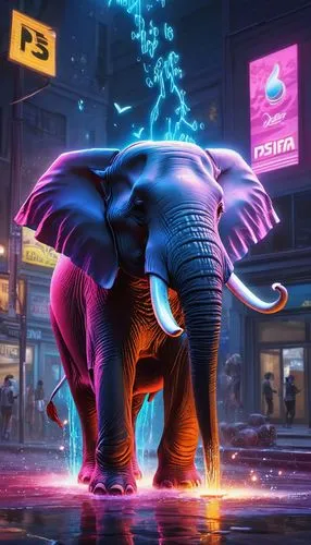 pink elephant,elephunk,blue elephant,circus elephant,cartoon elephants,elefante,Conceptual Art,Daily,Daily 13