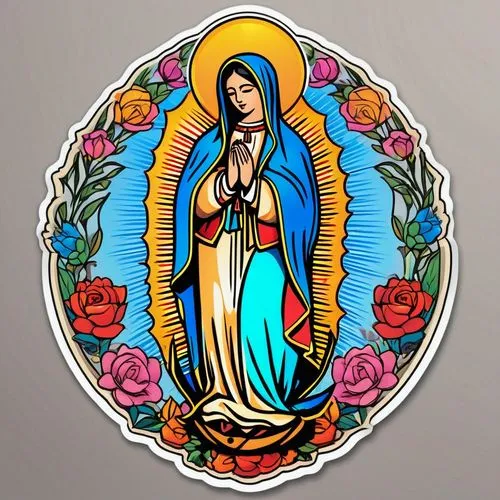 pregnant woman icon,the prophet mary,to our lady,queretaro,mary 1,fatima,rosary,mary,emblem,san cristobal,muerte,adelita,san pedro,santa rosa,vector image,medicine icon,mexican culture,corpus christi,jesus in the arms of mary,mexican calendar,Unique,Design,Sticker