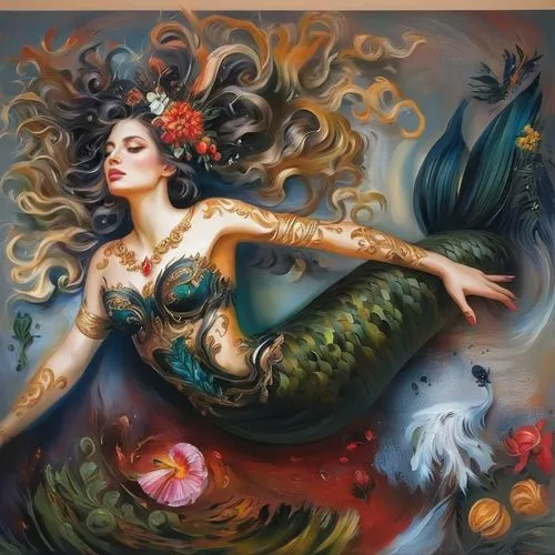 mermaid background,mermaid,the sea maid,mermaid vectors,water nymph,siren,rusalka,mermaids,believe in mermaids,merfolk,fantasy art,fairy queen,faerie,fairy peacock,fantasy picture,faery,the zodiac sign pisces,the enchantress,fantasia,merman,Illustration,Paper based,Paper Based 04