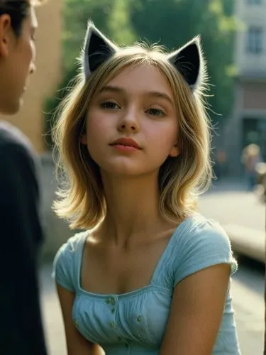 cat ears,lily-rose melody depp,poupard,kat,cat look,clementine,Photography,Documentary Photography,Documentary Photography 15