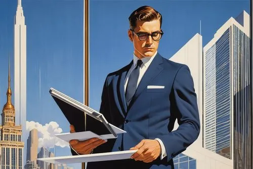 salaryman,man with a computer,businessman,businesspeople,rodenstock,heusen,newspaperman,salarymen,capitalcorp,executives,advertising figure,newspapermen,abstract corporate,selznick,newsman,corporatewatch,crittall,corporatisation,corporate,madmen,Illustration,Retro,Retro 15