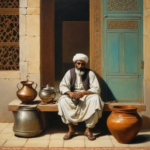 orientalist,glaoui,sabaean,tagines,kasbah,mandaeans,souk,merchant,la kasbah,omanis,nasimi,mandaean,middle eastern monk,vendor,nizwa souq,souks,bahakel,orientalism,karak,maqdisi,Art,Classical Oil Painting,Classical Oil Painting 42