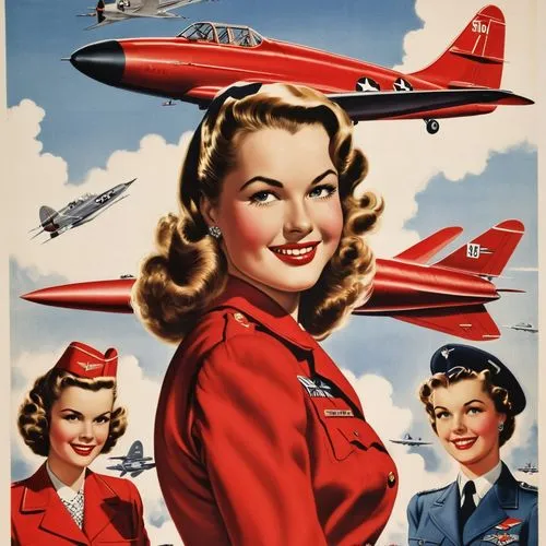 stewardess,flight attendant,douglas dc-7,douglas dc-6,douglas aircraft company,douglas dc-4,douglas dc-3,1940 women,lockheed model 10 electra,retro women,advertisement,qantas,vintage advertisement,travel poster,general aviation,retro pin up girls,douglas dc-2,boeing 307 stratoliner,retro 1950's clip art,pin ups,Photography,General,Realistic