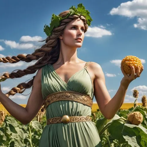 lughnasadh,maenad,laurel wreath,aromanians,woman of straw,bacchante,epicureanism,maenads,ninhursag,greek mythology,greek myth,paganism,polyculture,demeter,mabon,woman holding pie,ecofeminism,shepherdess,girl in a wreath,mythologically,Photography,General,Realistic