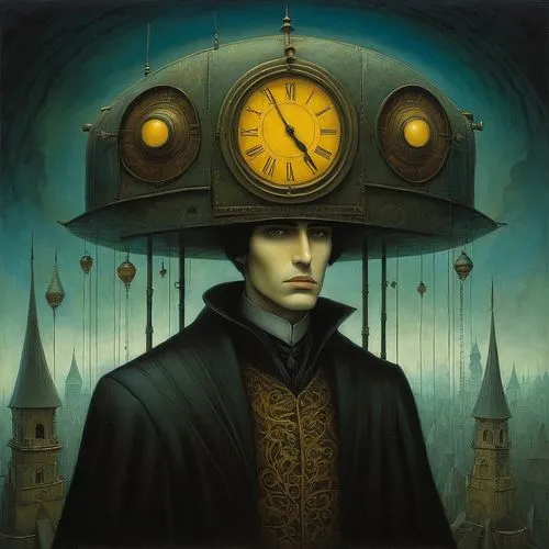 clockmaker,clockwatchers,timekeeper,clockwork,clockmakers,watchmaker,pocketwatch,chronometers,steampunk,horologist,horologium,grandfather clock,time traveler,antiquorum,clockmaking,sloviter,clockworks,clocktower,pocket watch,automaton,Illustration,Abstract Fantasy,Abstract Fantasy 09