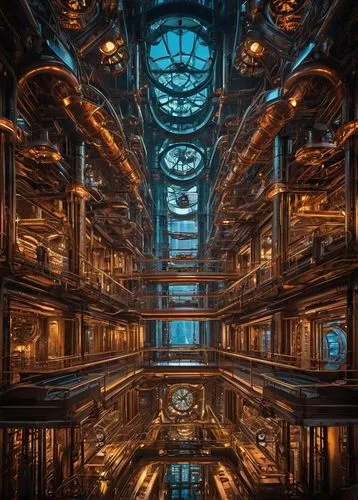 labyrinthian,carnogursky,escher,sulaco,fractal environment,vertigo,metropolis,fractalius,obscura,computer art,organsiation,the center of symmetry,instrumentarium,atlantis,reflexa,spaceship interior,immenhausen,kaleidoscape,mandelbulb,orchestrion,Illustration,Realistic Fantasy,Realistic Fantasy 13