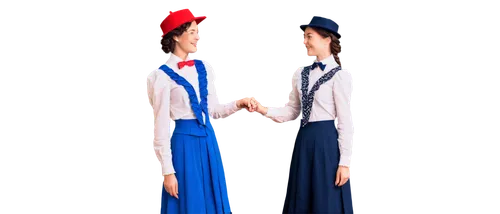 stewardesses,red and blue,salvationists,cocorosie,sailors,mesmerism,two people,daedelus,attendant,patrouille,stewardess,magicians,paulicians,mennonite,attendants,nuns,vintage man and woman,vaudevillians,colorization,white blue red,Conceptual Art,Fantasy,Fantasy 09