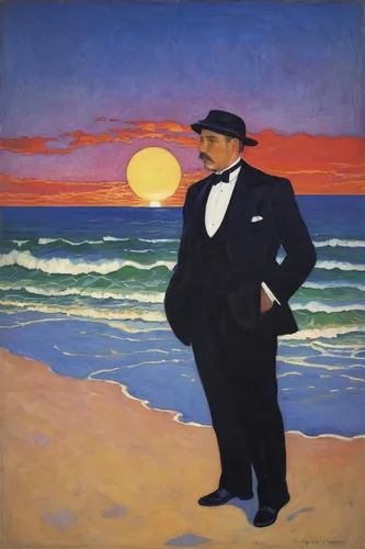 man at the sea,vincent van gough,enrico caruso,el mar,advertising figure,silhouette of man,man with umbrella,salvador guillermo allende gossens,the touquet,breton,self-portrait,rubjerg knude,post impressionism,post impressionist,basset artésien normand,la violetta,adolphe,al capone,picasso,agua de valencia,Art,Classical Oil Painting,Classical Oil Painting 27