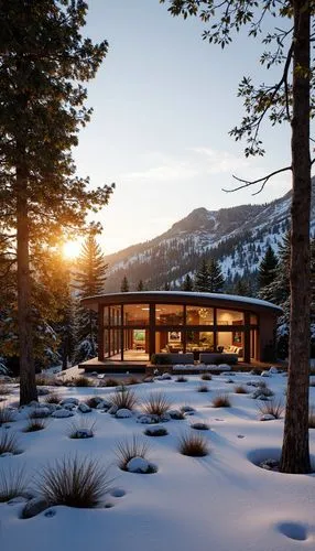 the cabin in the mountains,house in the mountains,snow house,snohetta,winter house,dunes house