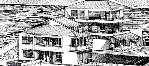 escher,house roofs,roofs,terraced,japanese architecture,tenement,house drawing,escher village,bukchon,houses clipart,roof construction,house roof,wooden houses,chinese architecture,fire escape,roof st