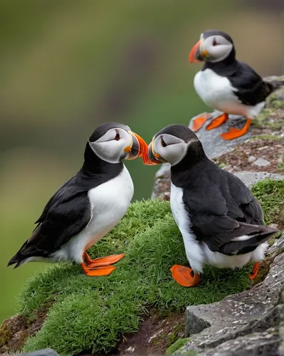 puffins,atlantic puffin,puffin,seabirds,arctic birds,galliformes,penguin couple,perched birds,shetland,perching birds,collared inca,sea birds,penguins,conga,piciformes,group of birds,key birds,orkney island,family outing,rock penguin,Photography,Documentary Photography,Documentary Photography 30