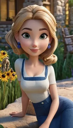 princess anna,elsa,dorthy,liesel,agnes,eilonwy,Unique,3D,3D Character