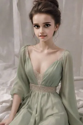 dress doll,female doll,margairaz,bjd,margaery,mannikin,doll dress,doll figure,vintage doll,model doll,dressup,doll paola reina,nightgown,green dress,cloth doll,khnopff,ballgown,fashion doll,princess anna,saria,Photography,Realistic