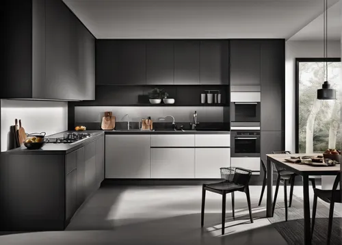 modern minimalist kitchen,modern kitchen interior,modern kitchen,kitchen design,dark cabinetry,dark cabinets,kitchen interior,kitchenette,search interior solutions,interior modern design,kitchen cabinet,new kitchen,tile kitchen,scandinavian style,kitchen,kitchen shop,contemporary decor,kitchen block,modern style,chefs kitchen,Illustration,Black and White,Black and White 35