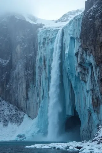 icefall,icefalls,helmcken,glacial melt,icefjord,entrance glacier