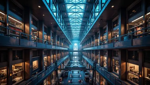 atriums,atrium,passage,corridors,skywalks,vertiginous,libraries,skyways,carreau,industrial hall,octavarium,university library,bookbuilding,glass building,lofts,corridor,mvrdv,vertigo,hypermodern,cyberview