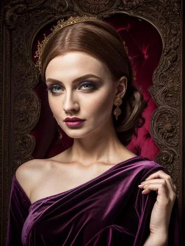 gothic portrait,la violetta,fantasy portrait,romantic portrait,vampire lady,vampire woman,gothic woman,art deco woman,lady of the night,dark purple,purple rose,rich purple,cepora judith,red-purple,fantasy art,veil purple,gothic fashion,fairy tale character,queen anne,victorian lady